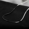 Chaîne Serpentine en Argent Sterling 925 Pour Femmes Mode Élégant Breloques Qualité Luxe Bijoux Accessoires Exquis Cadeau Féminin