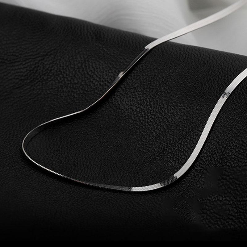 Chaîne Serpentine en Argent Sterling 925 Pour Femmes Mode Élégant Breloques Qualité Luxe Bijoux Accessoires Exquis Cadeau Féminin