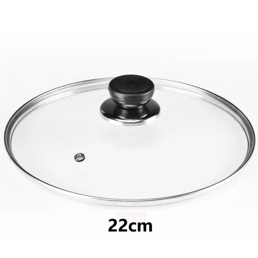 Universal Pot Cover Tempered Glass Pot Lid Durable Wok Pan Lid  Kitchen Accessories
