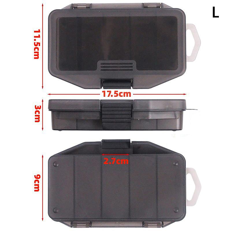 

1 шт. Ящик для рыболовных снастей, портативные рыболовные принадлежности, ящик для хранения инструментов, рыболовные крючки, поддельные приманки, коробки для снастей для ловли карпа L