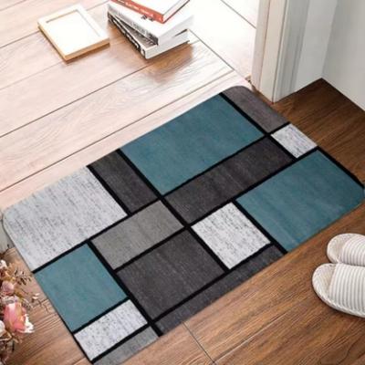 Geometric Pattern Entrance Welcome Mat Bathroom Anti-Slip Floor Mat Living Room Corridor Carpet Home Decoration