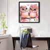 New Arrival 5D DIY Full Circle Diamond Painting "Pink Owl Couple" Embroidery Cross Stitch Home Decor Gift