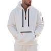 Men’s Autumn/Winter Hooded Sweatshirt: Heavyweight Fleece-Lined Pullover Sports and Casual Jacket