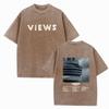 Drake Views Shirts Vintage Harajuku Summer Fans Gift O-Neck Short Sleeve Unisex Regular Casual Cotton T-Shirts Printing