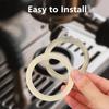 2pcs 54mm Silicone Steam Rings, Silicone Grouphead Gasket Replacement Part for Breville Espresso Machine 878/870/860/880/810/840/450/500 and Sage