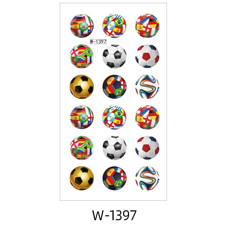 Tattoo Sticker Waterproof World Cup Football Sports Children'S Cartoon Cute Temporary Tattoo Sticker