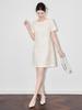 High-Quality French Retro Sequin Embroidered Denim Skirt Dress for Women