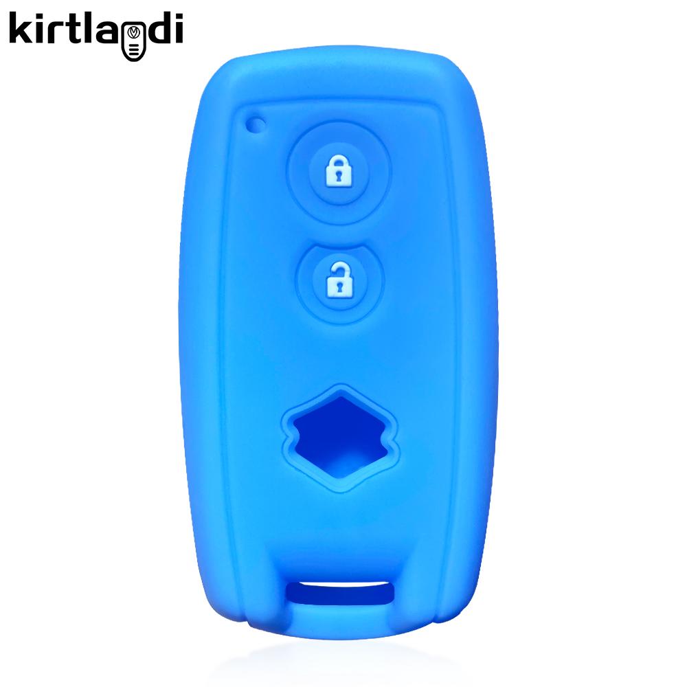 Couverture d'étui de clé en silicone pour Suzuki Grand Vitara Swift SX4 S-Cross XL-7 kuyucha sch4 pour Suzuki Swift 2007-2010 porte-clés