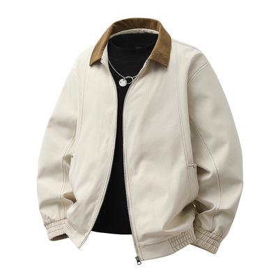 Spring and Autumn Young Men's Lapel Casual Top Lapel Jacket Jacket