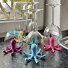 3D Printed Octopus Mug Holder Sea Animal Figurine Kitchen Countertop Coffee Cup Drying Stand Rack Home