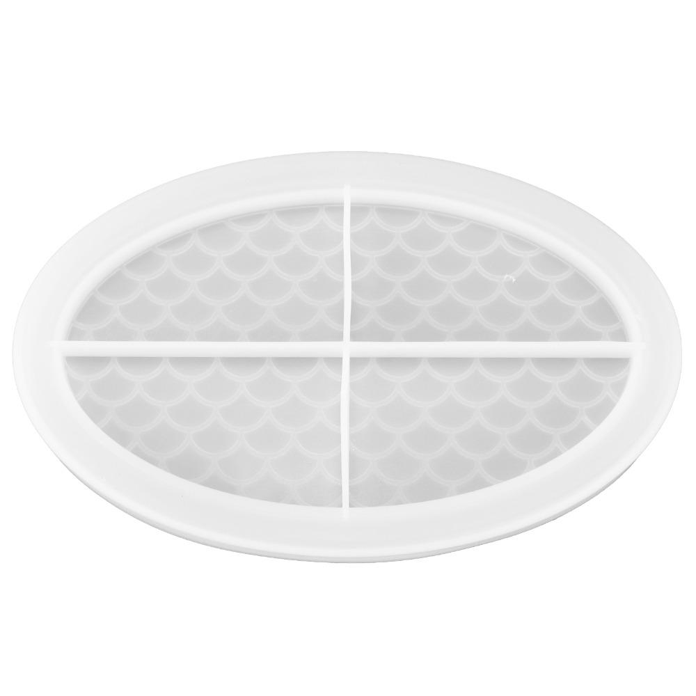 Soft Silicone Silicone Tray Mold Easily Demold Fruit Tray Mold Oval Tray Mold  DIY Craft
