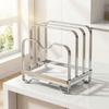 Rustproof Pot Lid Storage Rack Vertical Chopping Board Rack Stable Cutting Board Holder  Cabinet