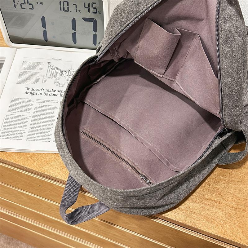 Stylish Backpack for Men and Women with Multiple Pockets and Front Zipper Design