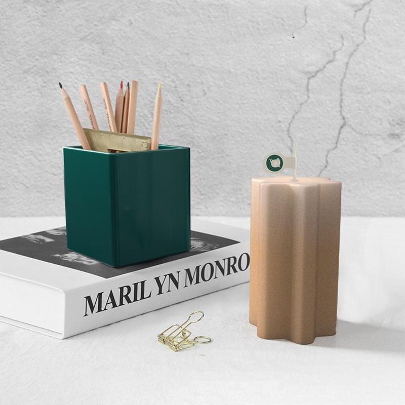 Silicone Resin Mold for Pen Holder Makeup Brushes Container Jewelry Storage DIY Resin Mould Casting Crafts Gift