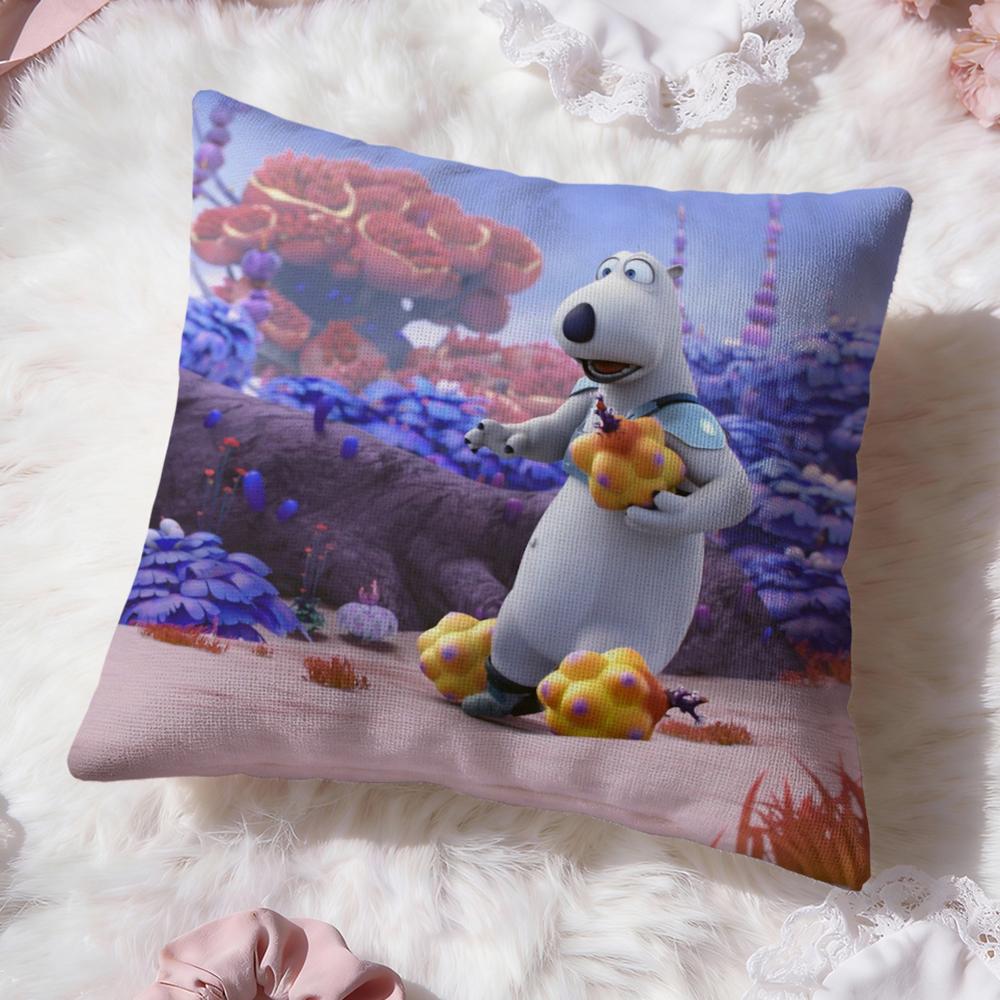 Cute B-Backkom Cushion Cover Premium Comfort Reversible Pillow Cove -Two in One Design for Any Room & Car Interior
