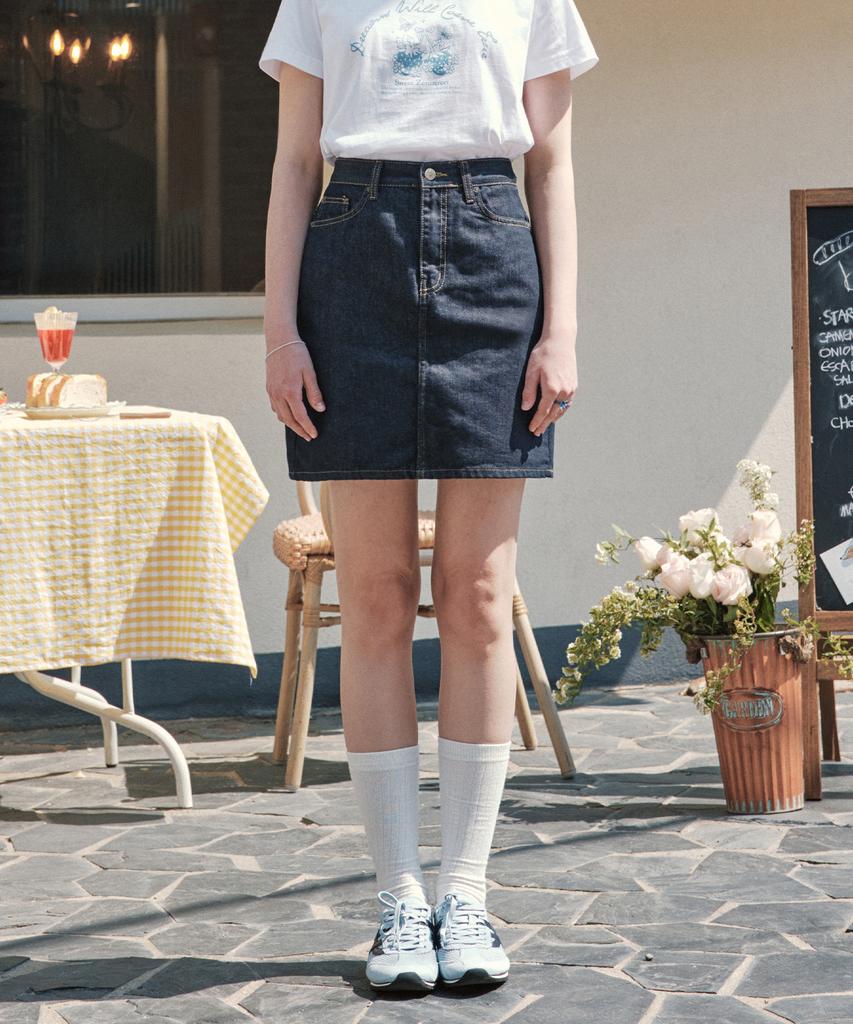 ZEROSTREET Indigo Mini Denim Skirt / Indigo