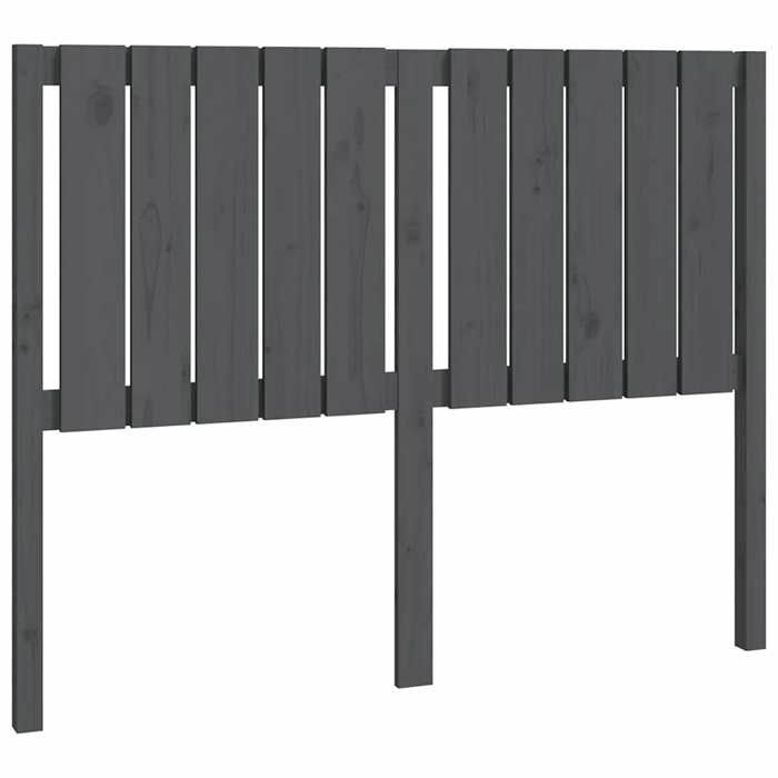 VidaXL Headboard Grey 125.5x4x100 Cm Solid Pine Wood 818862