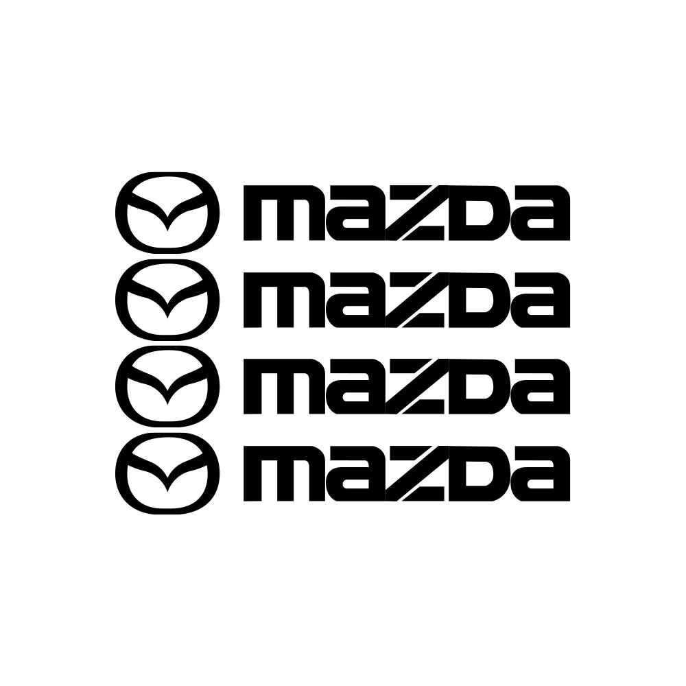 AAFA1 4pcs Car Door Handle Mirror Wiper Reflective Vinyl Trim Stickers For Mazda Axela Atenza CX-3 CX-5 CX-8 MAZDA SPEED Demio MPS 3 6