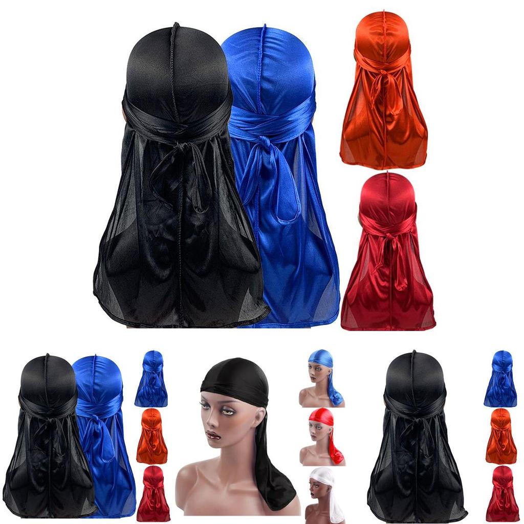 Elegant Unisex Pirate Cap Wrap Made Of Breathable Imitated Silk For Outdoor Activities