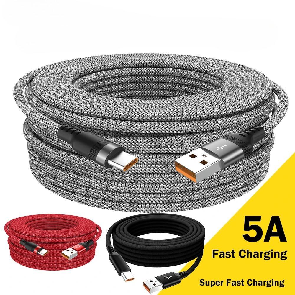 1Pc USB TYPE C Cable 5A Super Fast Charge Cable for Android  USB C Extension Cable for Samsung  Oneplus Universal