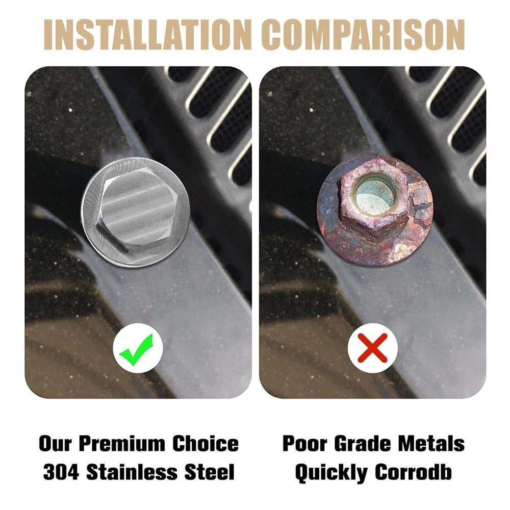 M12x1.25 M12x1.5 M12x1.75 M14x1.5 M16x1.5 M18x1.5 Stainless Steel Magnetic Oil Drain Plug Oil Drain Sump Nut Silver Auto Parts Oil Drain Plugs 3