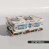 Large Capacity Household Clothes Organizer Dustproof Waterproof Transparent Quilt Bag New Printed Three-Dimensional Storage Bag