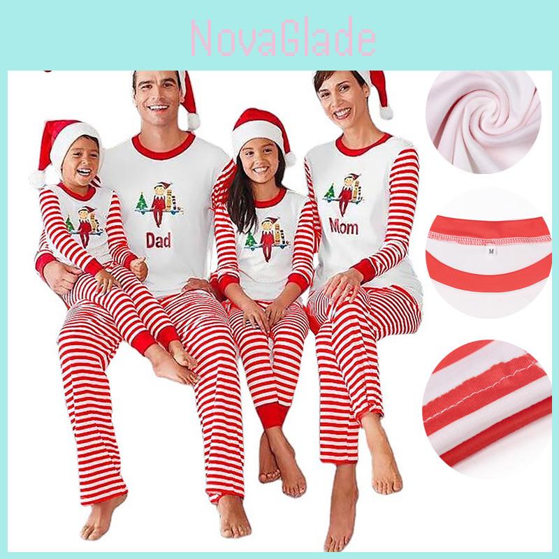 Super Soft Christmas Pajamas For Toddler Baby Kids Long Sleeve Nightwear Xmas Gift