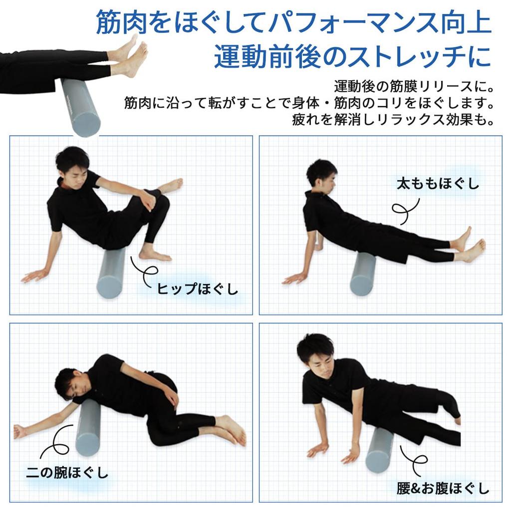 LINDSPORTS Stretching Half Pack Cushion, (Navy)