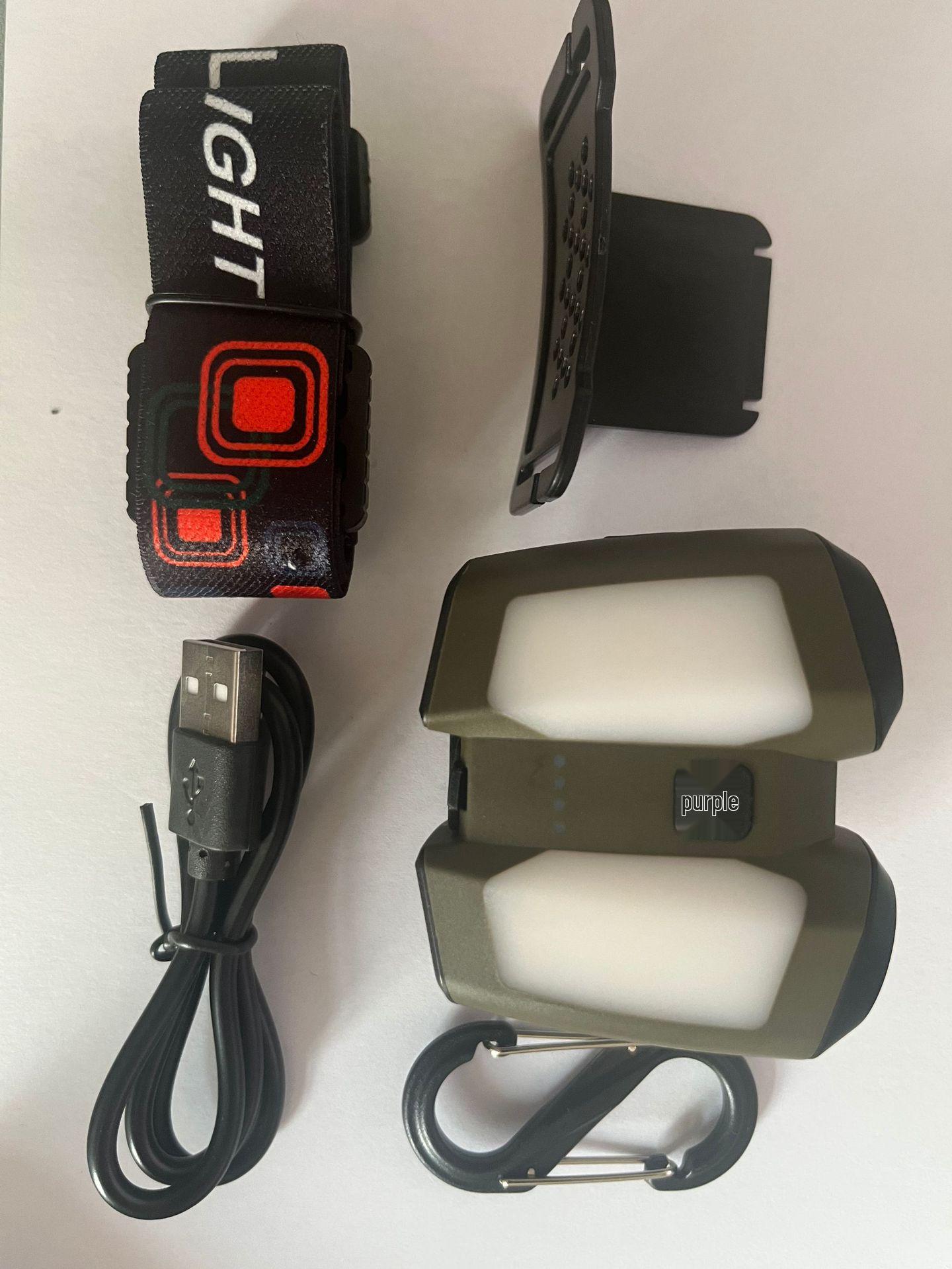 

Rechargeable Inductive Headlamp: High Brightness, Long Battery, Clip-On Cap Light with Red Beam, Waterproof Night Fishing Design.