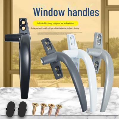 50 Aluminum Alloy Old-Style Casement Window Handle with Lock – Glass and Push Window Accessory