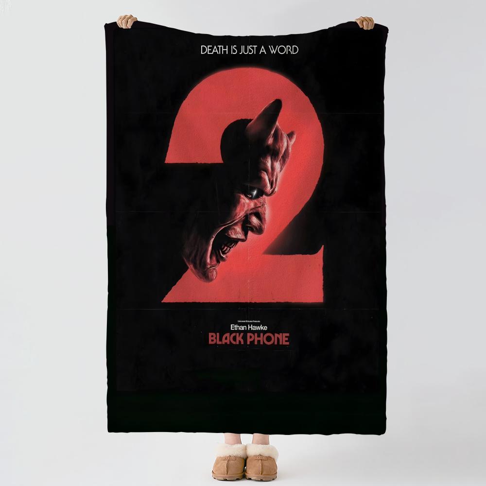 movie T-The Black Phone-E Throw Thick Comfort Flannel Quilt, Multi-scene Use Indoor Outdoor Daily Nap