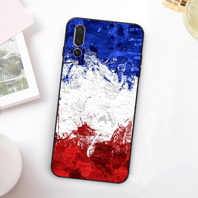 France Flag For Huawei Nova 11 10 9 SE Y70 Y60 Y90 Y61 Y91 Y73 Y72 12i 11i 8i P30 P40 Lite P60 Pro Case