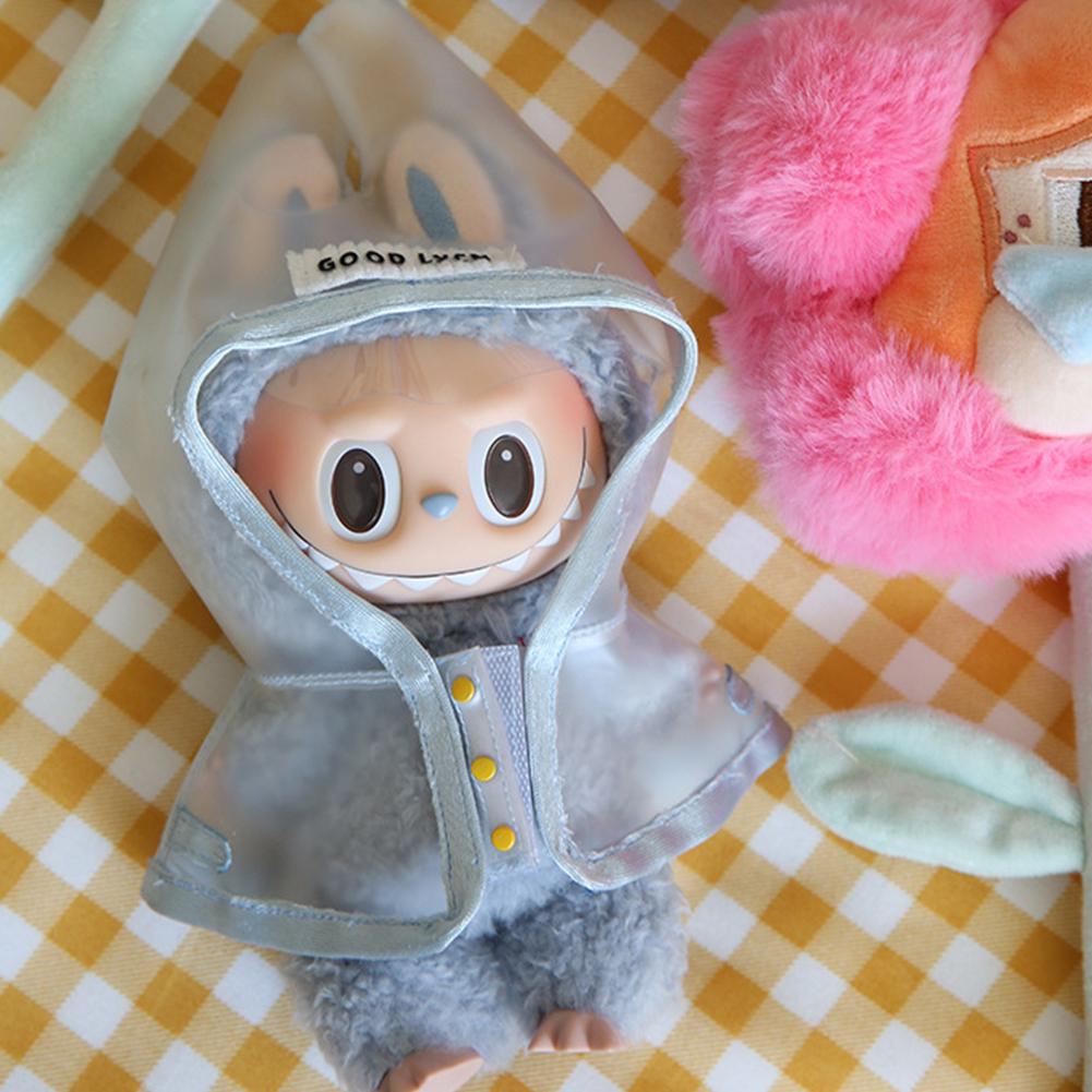For 17cm Labubu Doll Clothes Fashion Clothes Raincoats Doll Clothes Color Match Clothes Dolls Accessories Cute Decoration Little Clothes