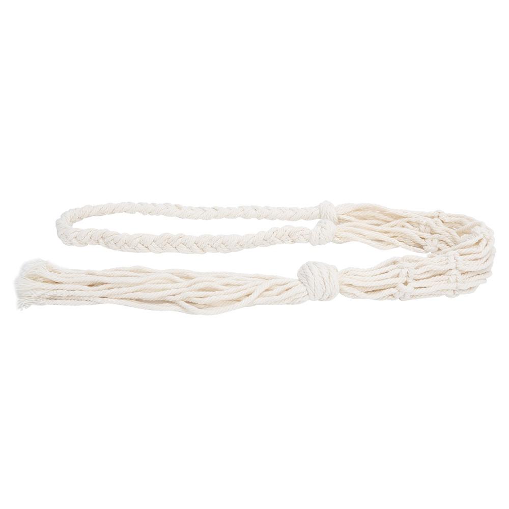 Bar Decor Hand Knitting Wine Bottle Holder Cotton Rope Bohemian Style Bottle Storage Bag Water Bottle Carrier Hiking Activity