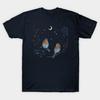 Taglia Asiatica Uomo T-shirt Stampata Uccelli e Bacche Stampa a Trasferimento Termico Senza Taglio T-shirt in Cotone