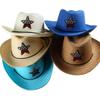 Children's Summer Cowboy Straw Hats - Sun Protection, Korean Style