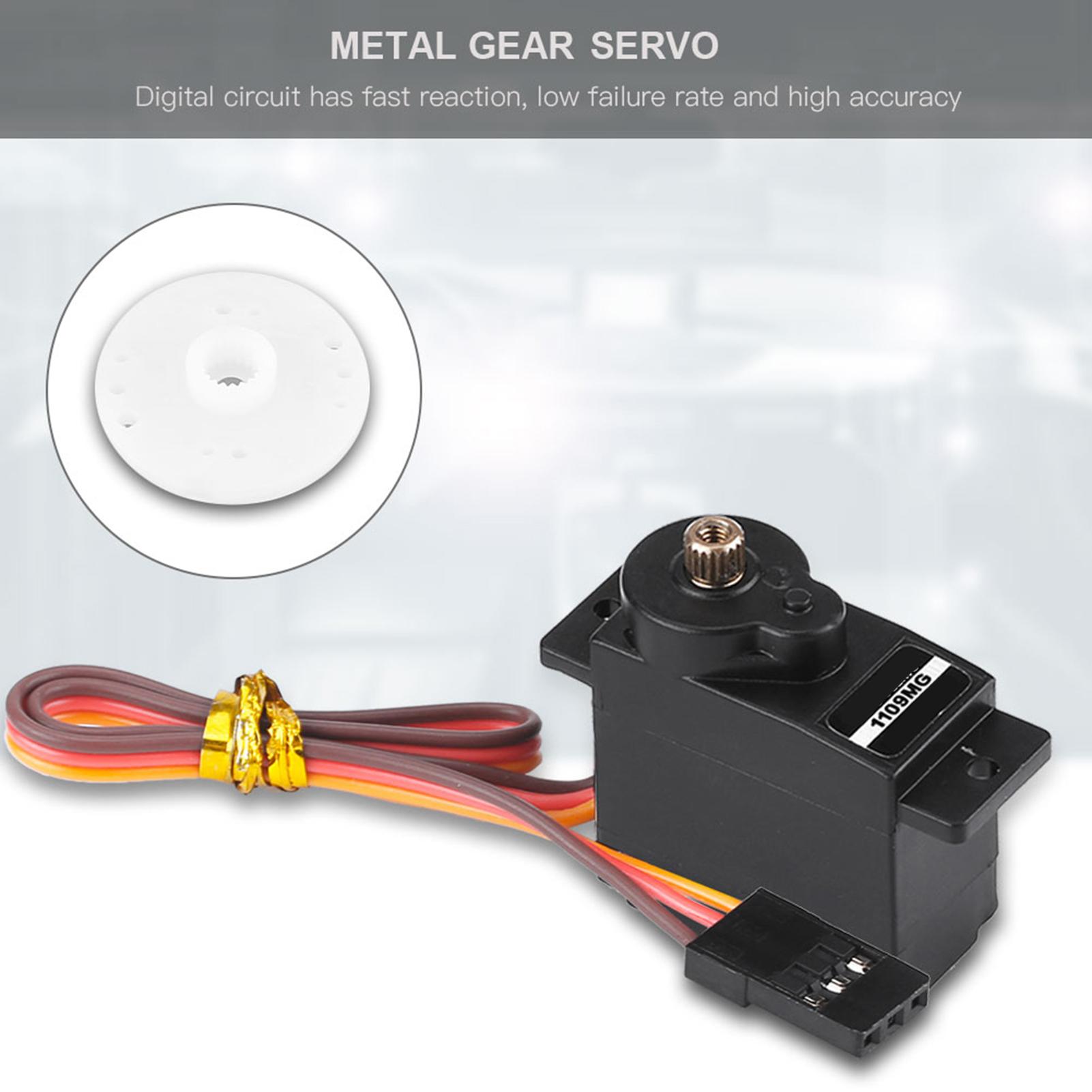 

Цифровий Мікро Металевий Редуктор 10г Сервопривід Аналоговий 4.86В для радіокерованої моделі літака з фіксованим крилом