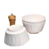 Set di ciotole per noodles in ceramica ZISIZ Nordic White Jade Sottosmalto