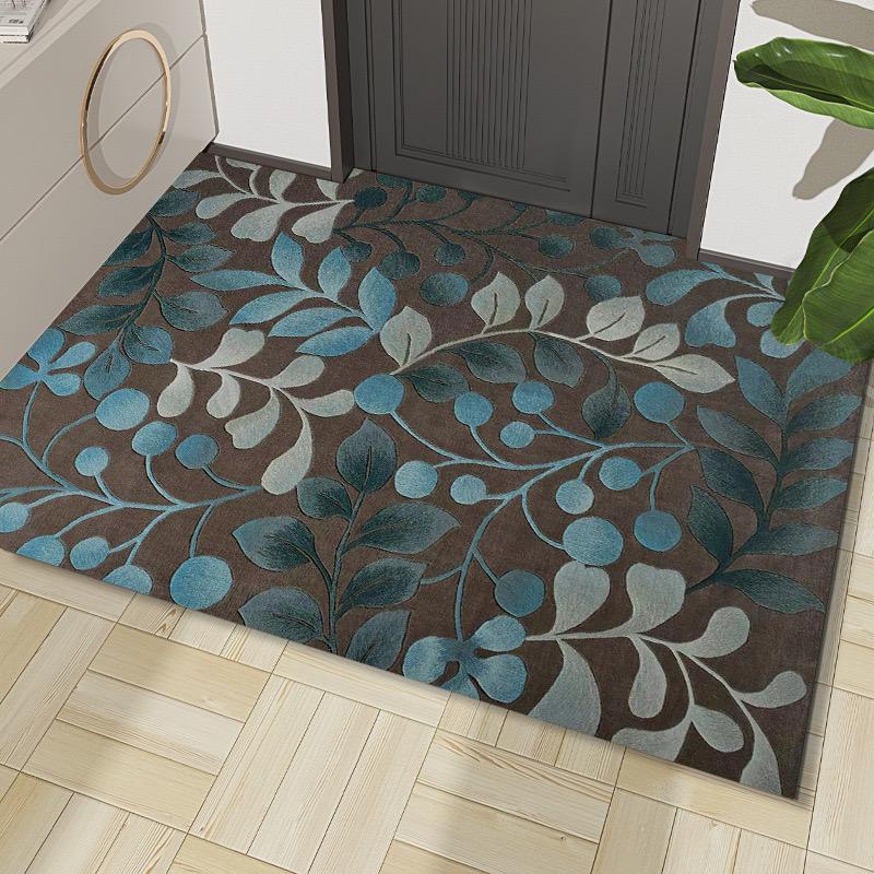 Floral and floral printed floor MATS and carpets for water-absorbing living room and bedroom home decoration