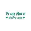 Decal pentru oglindă Pray Worry Less, Decaluri auto pentru femei, Decal pentru oglindă Faith, Decal drăguț din vinil, Decal creștin pentru oglinda auto, Religios