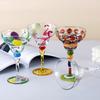 Margarita Cocktail Goblet Cup Multi-Purpose Colorful Wine Glasses for Home Bar Wedding Party
