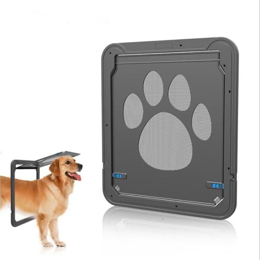Magnetic Flap Pet Lockable Screen Door Plastic Self-Closing Pet Door Outdoor Use