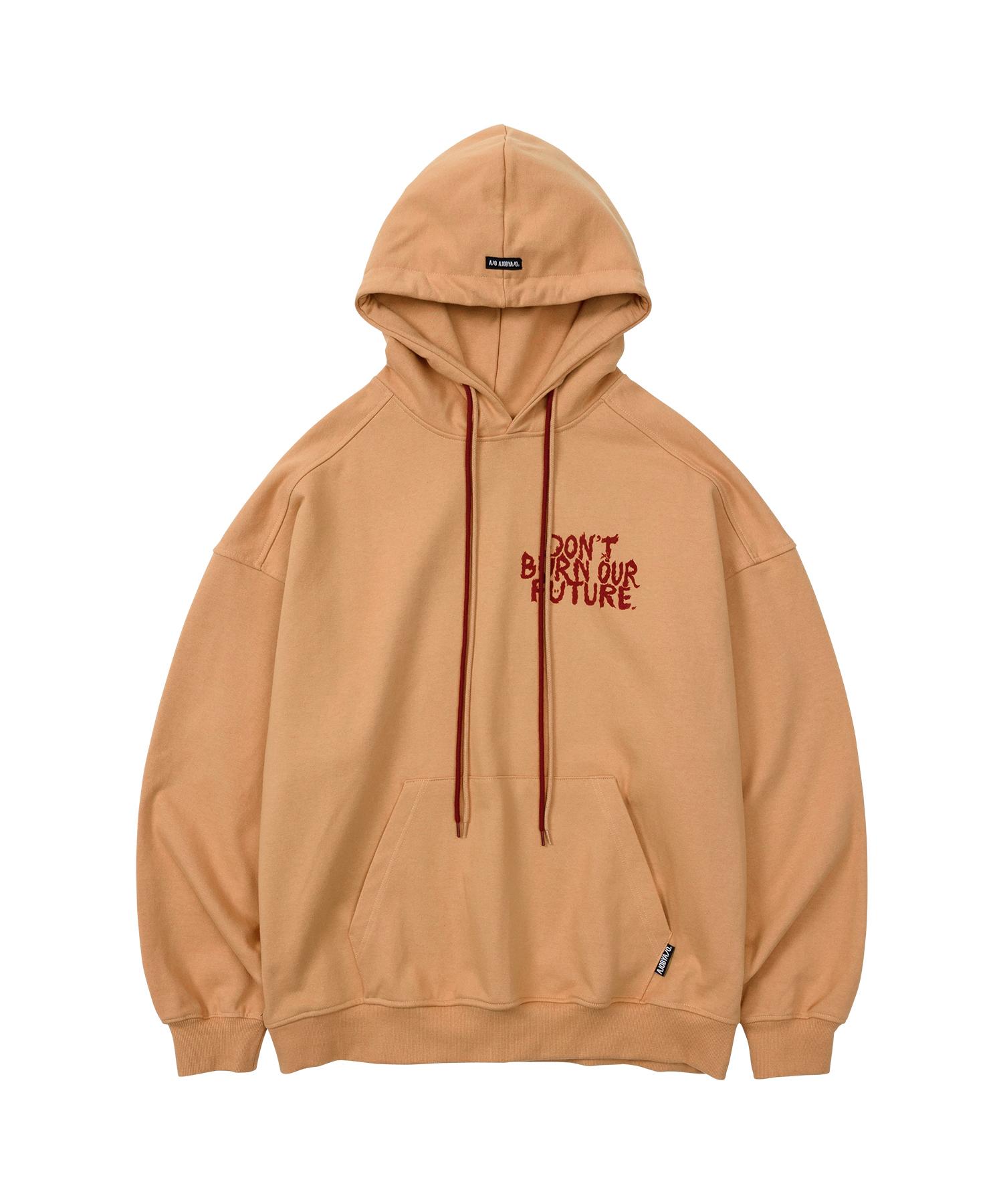Azo By Azo Oversized (19) Slogan Hoodie [Orange] Reference/Large