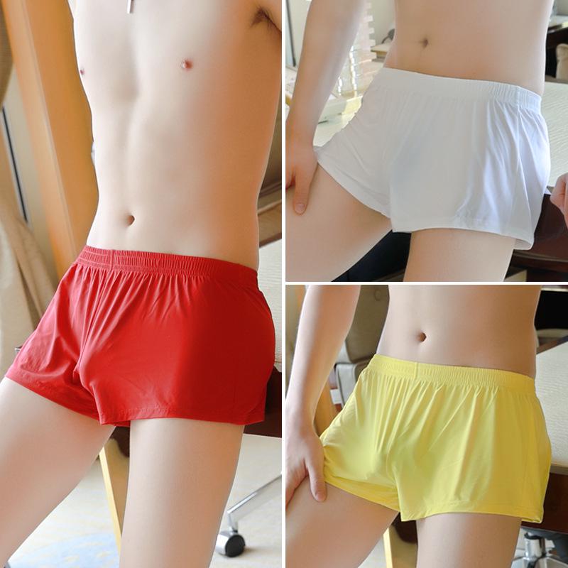 New Men's Breathable Polyester Boxer Briefs - Lightweight & Stylish