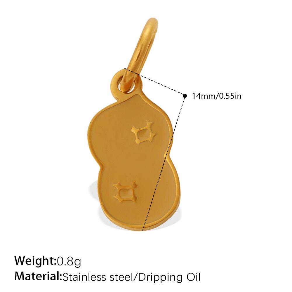 Cute Simple Earrings Bracelet Necklace Accessories Colorful Vegetables Stainless Steel Oil Drip Diy Pendant Female