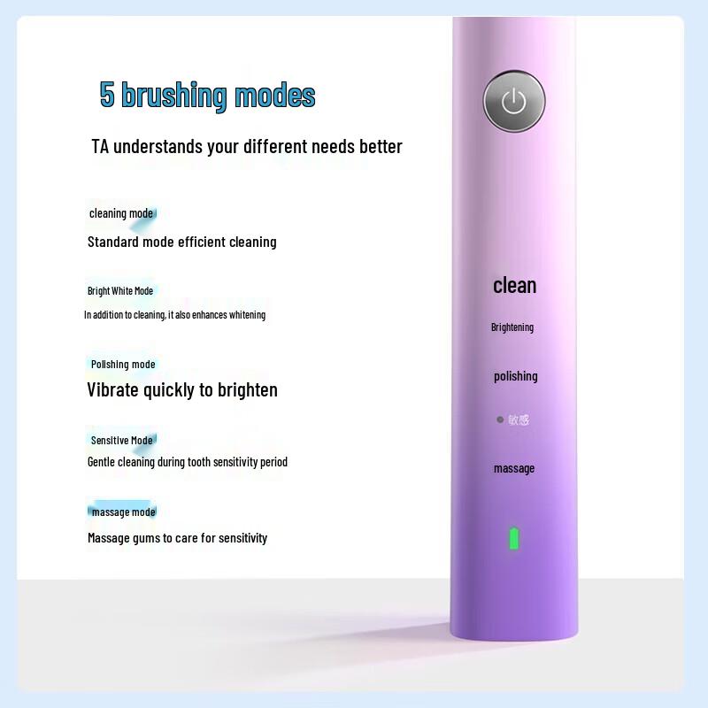 FLYCO FT7105 Smart Sonic Electric Toothbrush CN Plug (adapter Included)