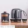 Coarse pottery Yuanshan Kuaike Cup camping portable outdoor travel tea set anti-scalding tea cup high-end business souvenir