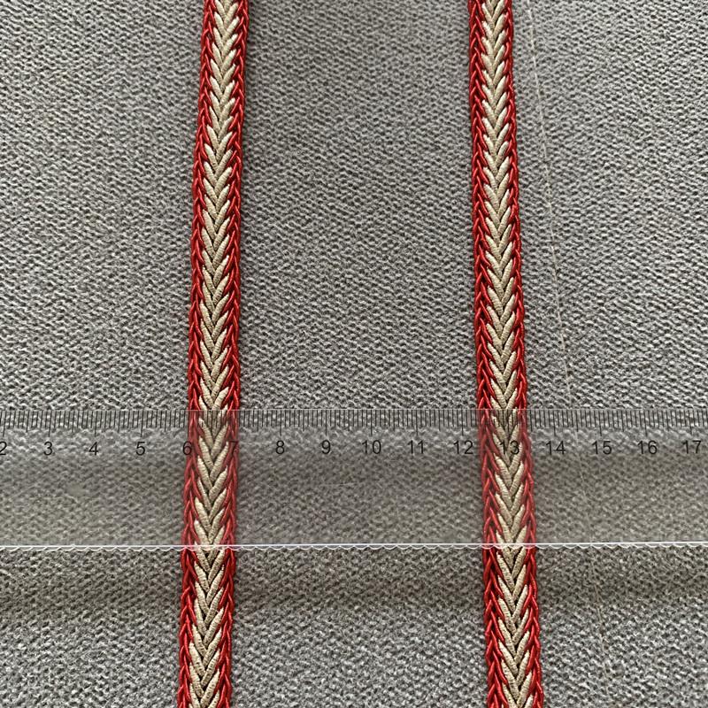5 meters/16.4ft each pack Braided Lace Trims red gold Ribbons Decorative Fabric Edge for Dress bras Sewing DIY Craft Wedding Garment Embellishment