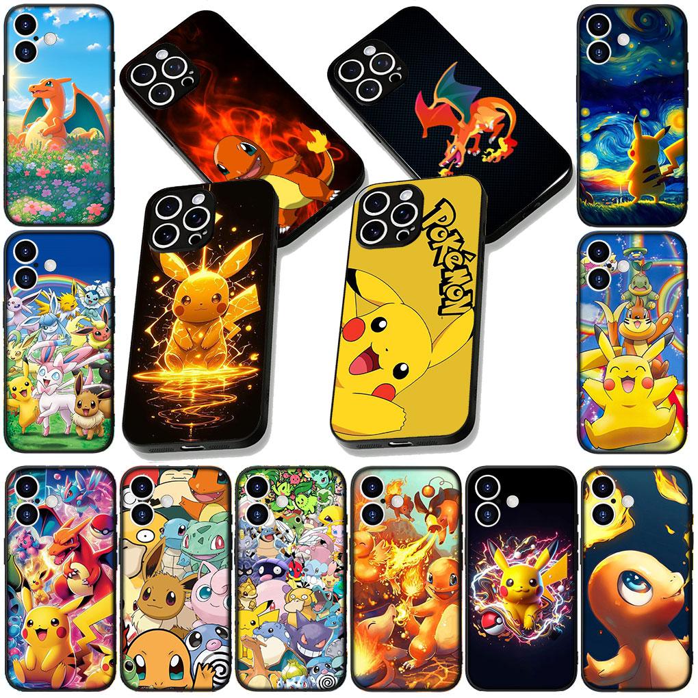 Cover for Motorola Moto G86 G14 G35 G34 G45 G55 G64 G75 G85 G24 G15 G54 G57 Power Phone Case Charmander P-Pokemons GO P-Pikachus