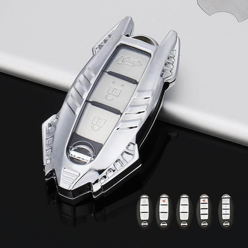 High-End Metall Autoschlüsselhülle für 21 Modelle: Sylphy, Teana, Qashqqai, Tiida